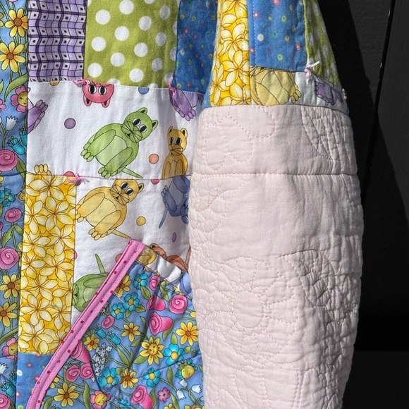 Handmade Upcycled Colorful Patchwork Women's Jacket - Picture 5 of 14